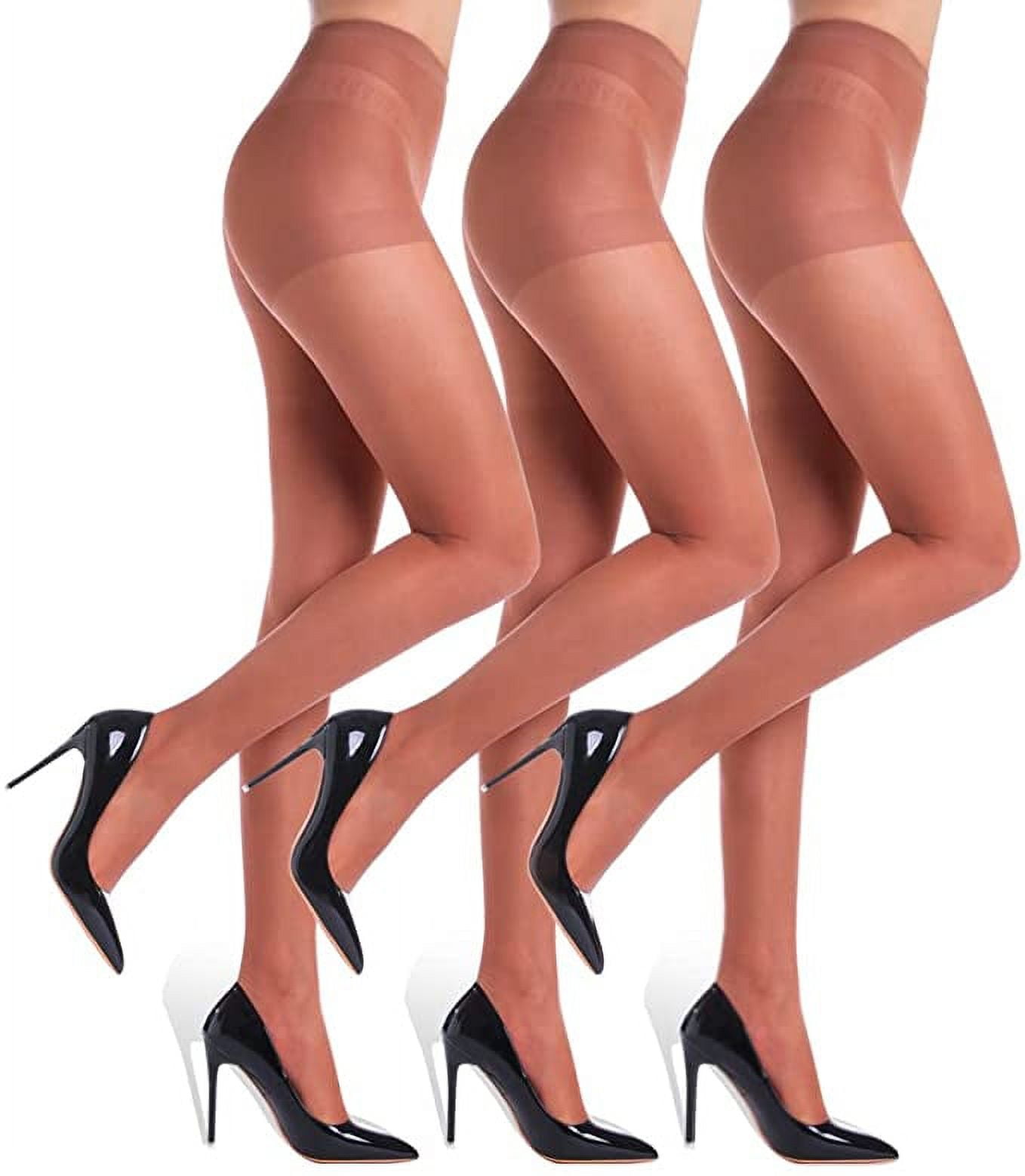 Filazi Sensation 12 Denier Control Top Reinforced Toe Women Tights.