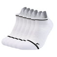 thumbnail image 1 of G&Y Ankle Running Socks for Women, Low Cut Athletic Socks with Heel Tab, 6Pairs, White S-M, 1 of 6