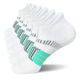 thumbnail image 1 of G&Y Men's Running Socks (6 Pairs) - Arch Support Athletic Ancle Socks, White, 9-11, 1 of 7