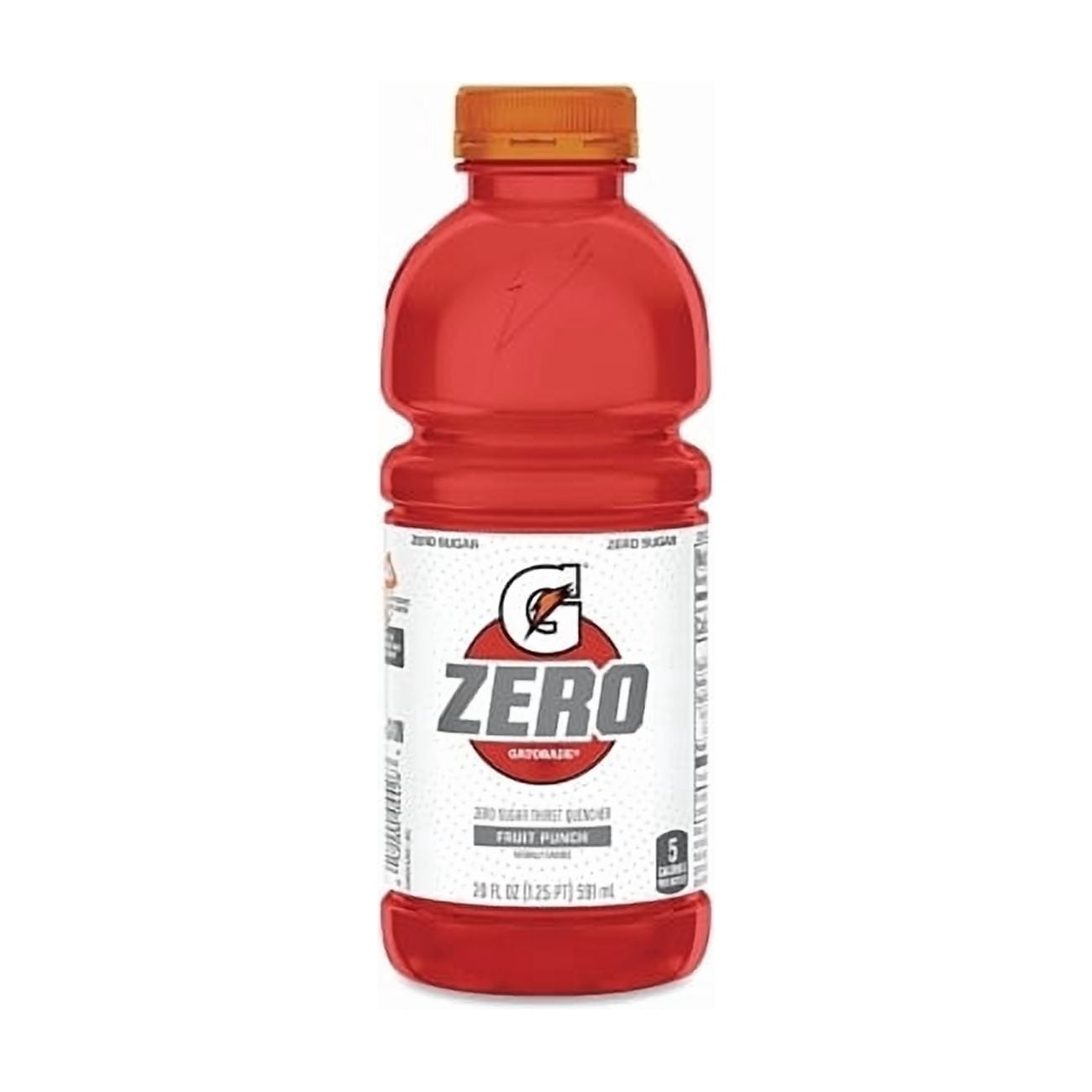 G Zero Sugar Ready-to-Drink Thirst Quencher, 20 oz, Bottle, Fruit Punch