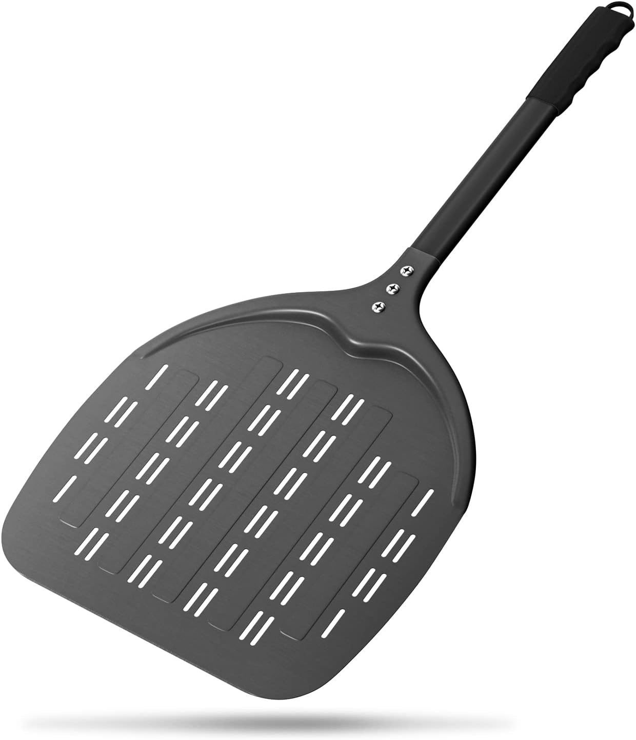 G.a HOMEFAVOR 12 Inch Perforated Pizza Peel, Pizza Turning Peel, Hard