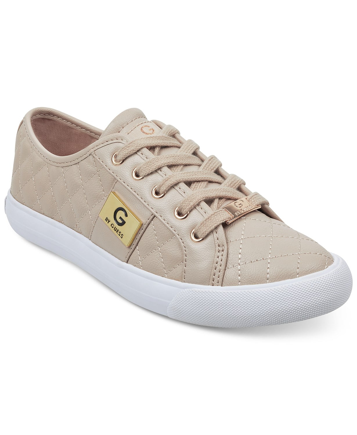 forælder Konfrontere Tolkning G by Guess Women's Lace Up Leather Quilted Pattern Sneakers Shoes Natural  (8) - Walmart.com