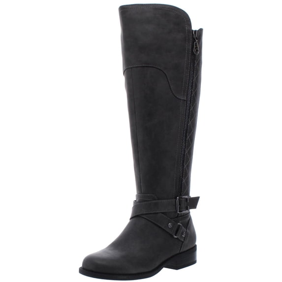 G by Guess Womens Haydin Faux Leather Tall Riding Boots