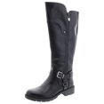 thumbnail image 1 of G by Guess Womens Tealin WC Faux Leather Riding Boots Black 7 Medium (B,M), 1 of 2