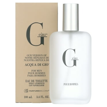G eàu, version of Acqua di Gio*, by PB ParfumsBelcam, Eau de Toilette Spray for Men, 3.4 oz