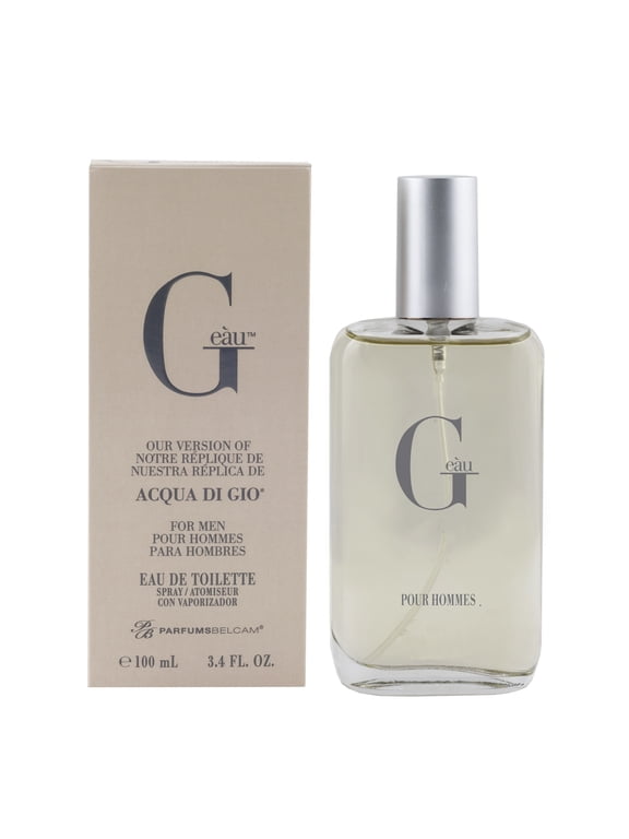 ParfumsBelcam G’eàu Eau De Toilette Spray, Men’s Cologne, 3.4 fl oz