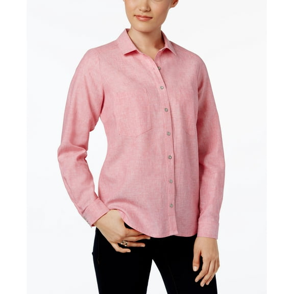 G.h. Bass Co. Button Front Shirt Pink L