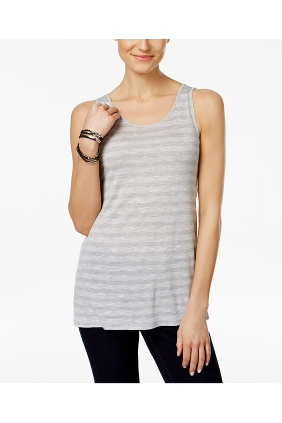 Co. Striped Tank Top White Combo M