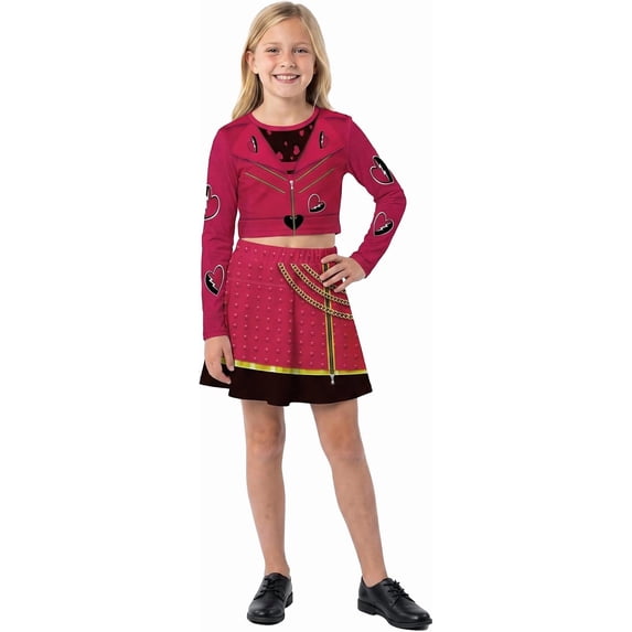 Girls Long Sleeve Top & Skirt Princess Cosplay Sets, with Soft Breathable Fabric, Cute Everyday Outfit for Halloween Cosplay & Birthday Gift