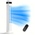 thumbnail image 1 of G-ocean 36" Bladeless Tower Fan with 5 Speeds 4 Modes, 28dB Quiet, 23ft/s Velocity, 64° Oscillating and 12H Timer for Bedroom, Living Room, White, 1 of 7