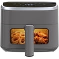 thumbnail image 1 of G-ocean 4QT Compact Air Fryer, 8 Presets Mode, Visible Window, Digital Touch Screen, 400F Temperature, Non-stick, Gray, 1 of 8