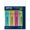 thumbnail image 1 of Gıpta Highlighter Marker 5 mm Chisel Tip Pastel 4 Color Set, 1 of 1