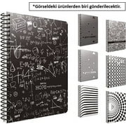 Gıpta Hope Spiral Cardboard Cover Notebook 18;5X26 80 Sheets Checkered
