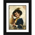 thumbnail image 1 of Gérard Portielje 18x24 Black Ornate Framed Double Matted Museum Art Print Titled: The Young Chianti Seller, 1 of 5