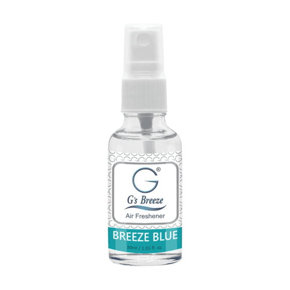 G’s Breeze Breeze Blue Air Spray – Ocean breeze scent with calming, long-lasting freshness.