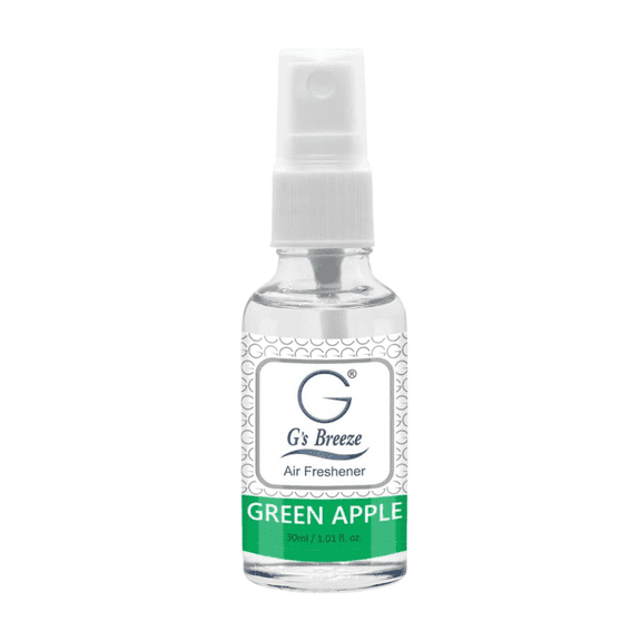 G’s Breeze Green Apple Air Spray – Fresh, fruity apple scent for lasting, vibrant energy.