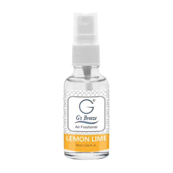 G's Breeze Lemon Lime Air Spray  Zesty lemon-lime scent that energizes and brightens any space with clean, lasting freshness.