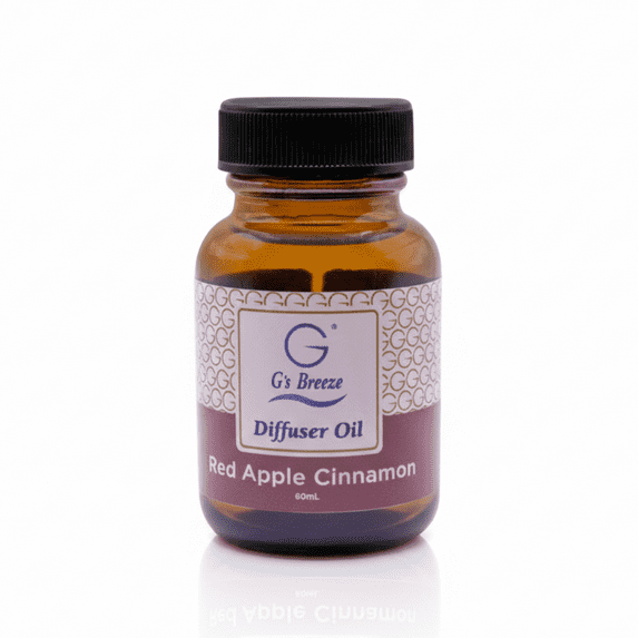 G's Breeze Red Apple Cinnamon Diffuser Oil - Sweet apple & spicy cinnamon diffuser oil for cozy warmth.