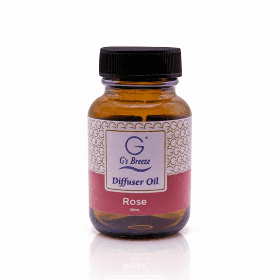 G's Breeze Rose Diffuser Oil - Blooming rose diffuser oil with romantic, luxurious floral aroma.