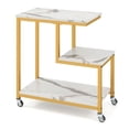 thumbnail image 1 of G-shaped Side Table 3-Tier Mobile End Table with Open Shelves, 1 of 1