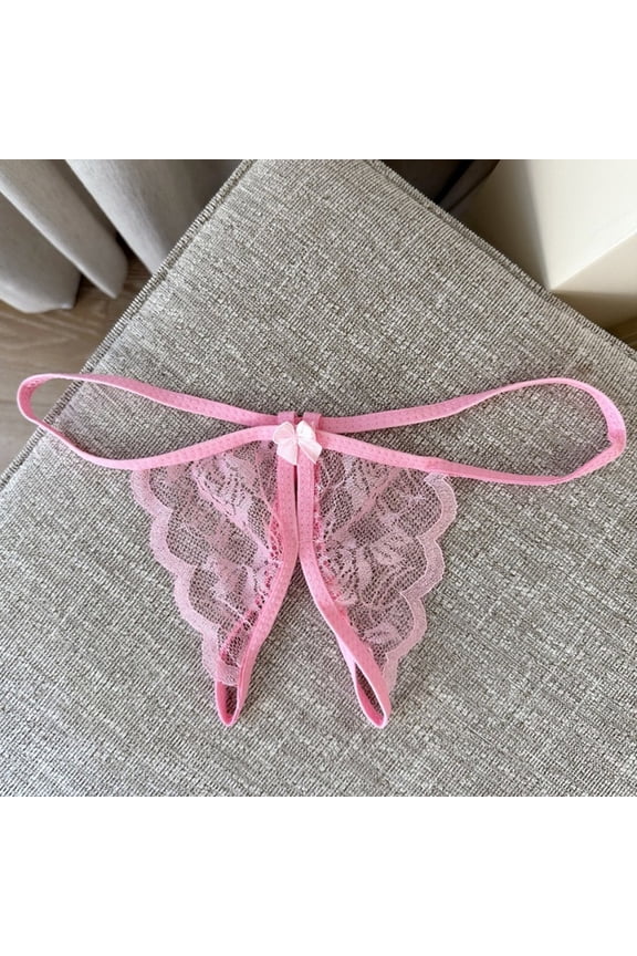 G-string Women Lace Sexy Underwear Open Crotch Thong Panties Briefs Intimates