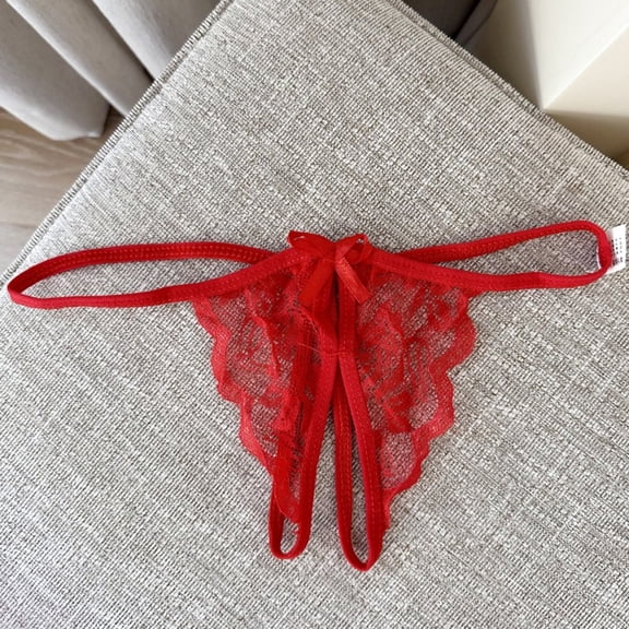 G-string Women Lace Sexy Underwear Open Crotch Thong Panties Briefs Intimates