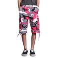 thumbnail image 1 of G-style USA Men's Belted Camo Cargo Shorts 9AP10 - PINK CAMO - 42, 1 of 6