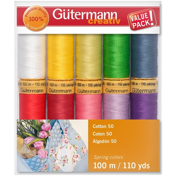 Gütermann Cotton 50 Spring Thread Set - 10 Spools