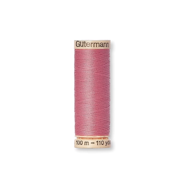 Gütermann Thread No. 100 Sew-all Universal Embroidery Micro Core Technology Polyester 110 Yards - 1 Spool, Medium Rose (322)