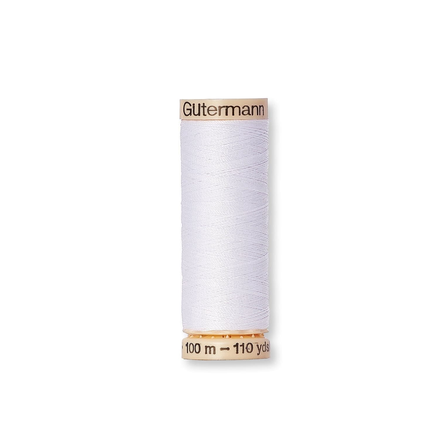 Gütermann Thread No. 100 Sew-all Universal Embroidery Micro Core Technology Polyester 110 Yards - 3 Spools, Nu White (20)