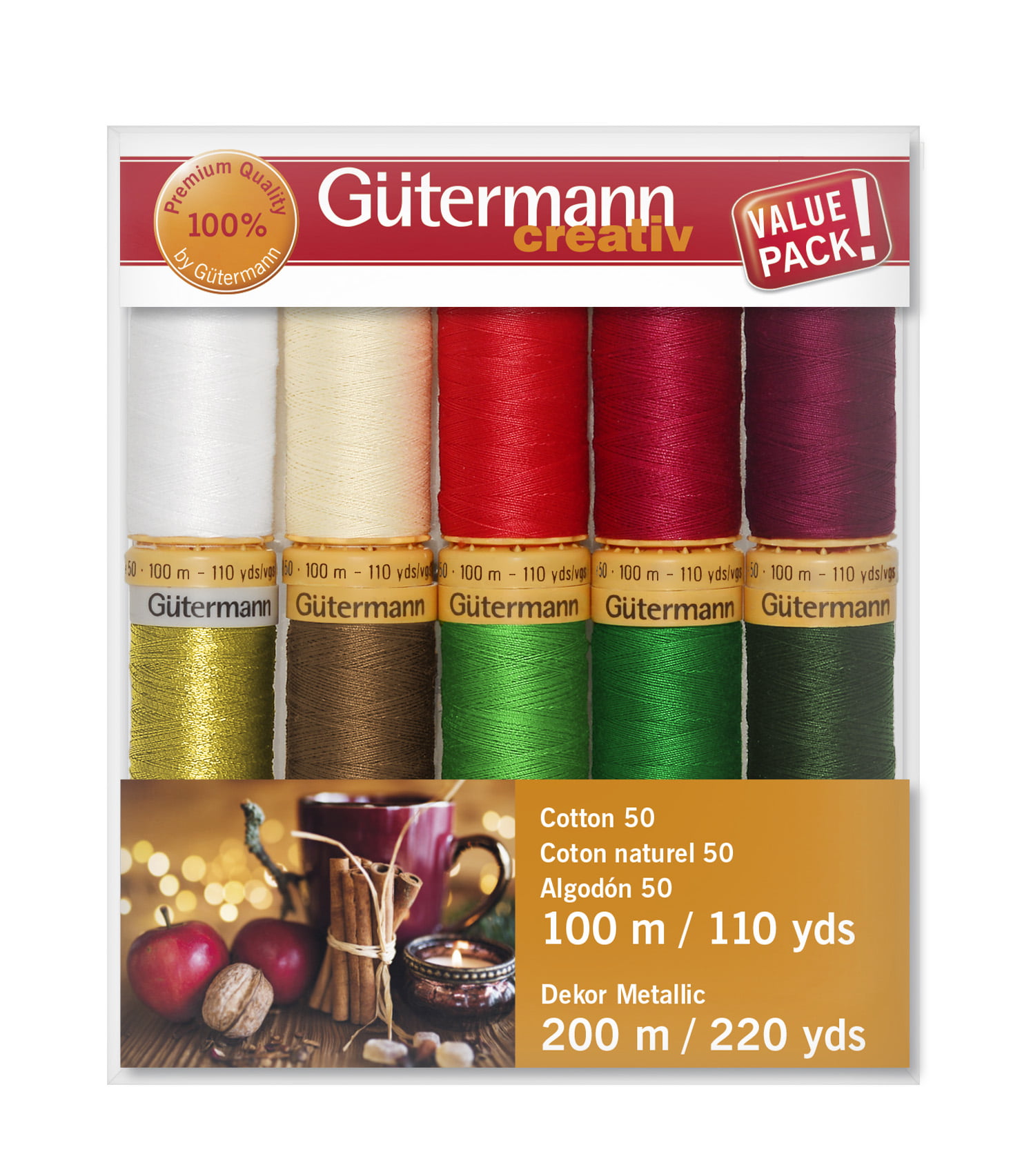 Gutermann Polyester Thread Printed Shade Card