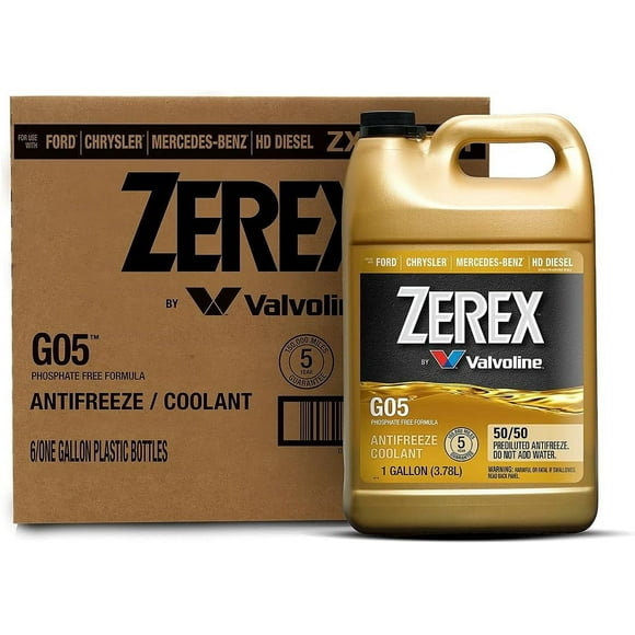G05 Phosphate Free 50/50 Prediluted Ready-to-Use Antifreeze/Coolant 1 GA, Case of 6