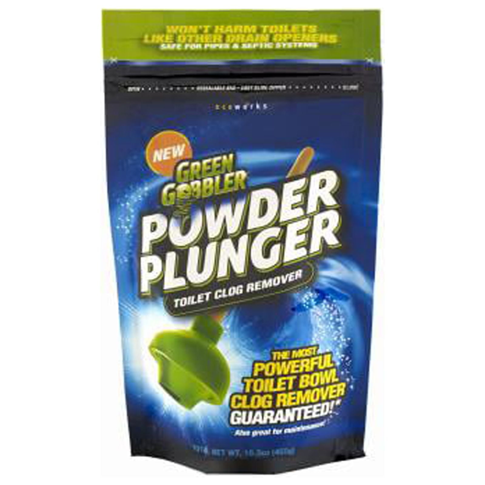 16.5 oz Powder Plunger Toilet Clog Remover by Green Gobbler at Fleet Farm