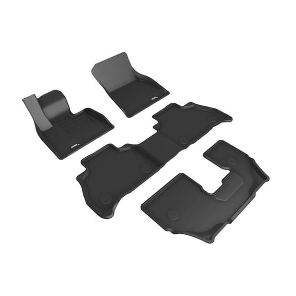 G07 R1 R2 R3 7-Passenger Kagu Floor Mat for 2019-2021 BMW X7, Black