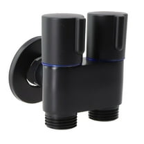 G1/2 1 In Two Out Double Control Washing Machine Faucet Toilet Triangle Valve Kitchen Sink Bathroom Basin Faucet Accessories