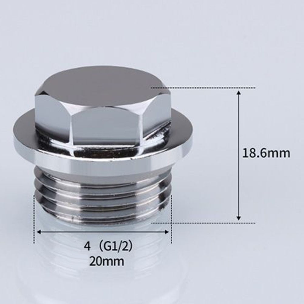G1/2" Air Bleeder & Blank Cap Manual Radiator AIR Vent Bleed Plug Valve