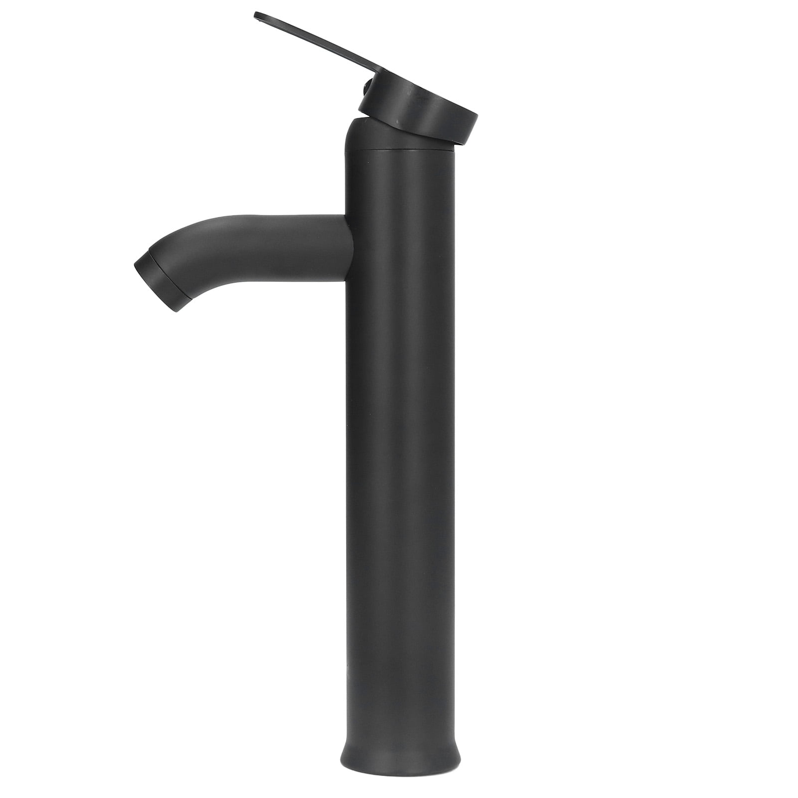 G1/2 Black Faucet Bathroom With Cold And Hot Water Hoses One Handle