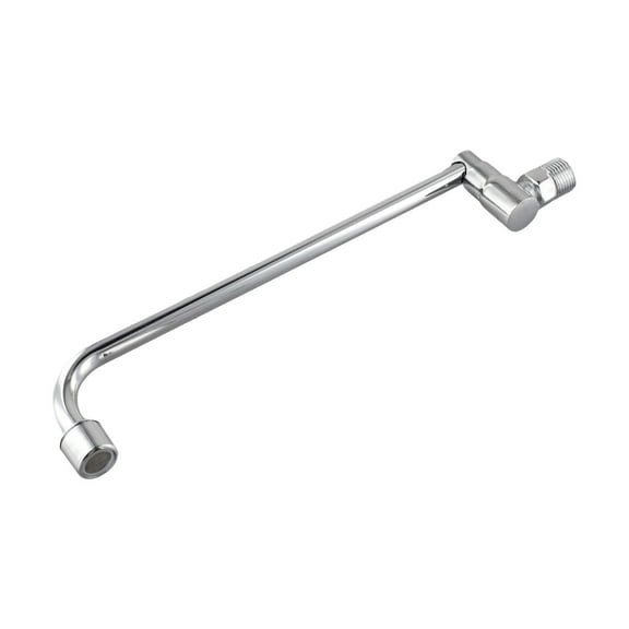 G1/2 Brass Semi-automatic Swing Faucet for Restaurant Hotel Kitchen, Copper Electroplated Spout, Temperature Resistant Up to 80°C, Easy Installation, Water Saving Design