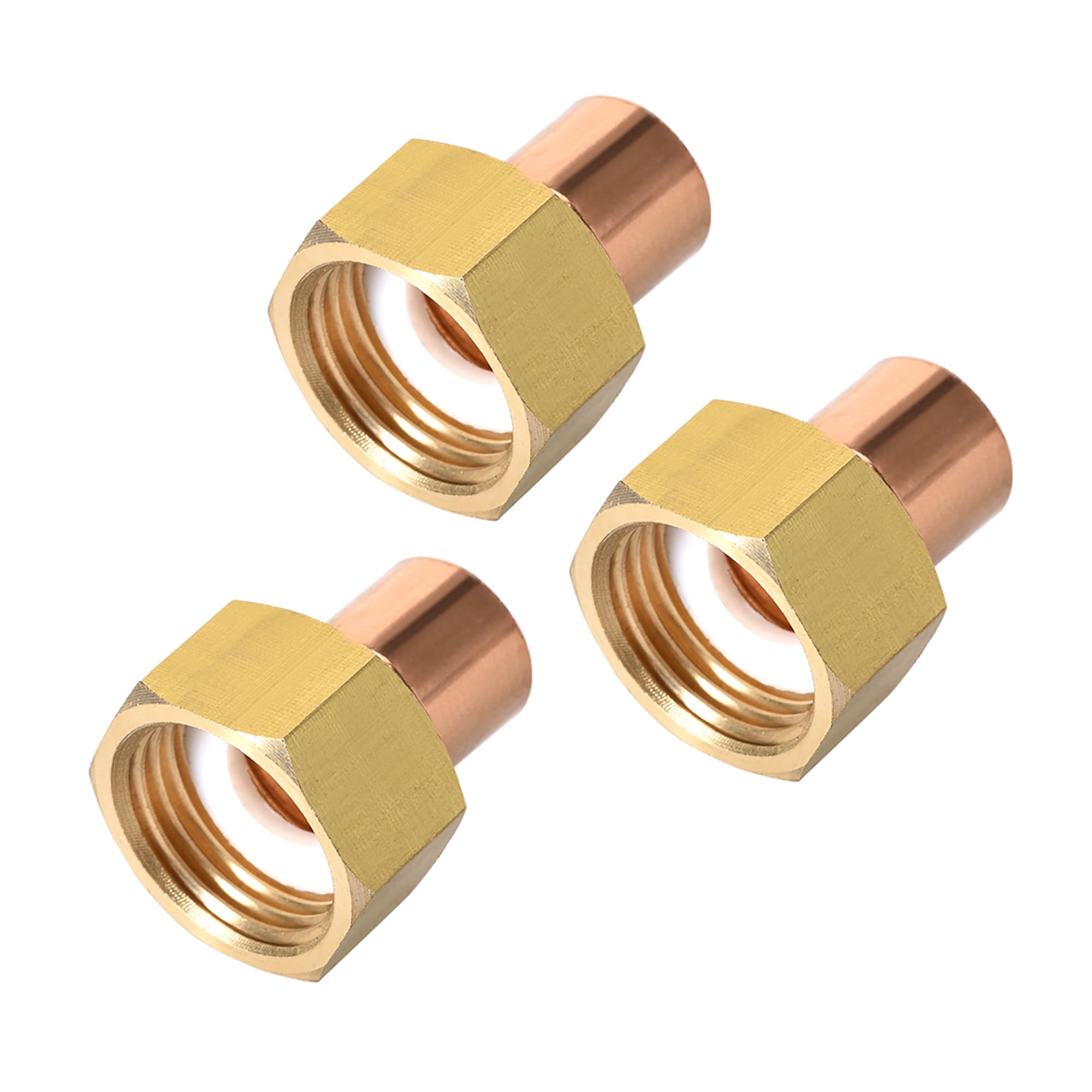 G1/2 Copper Union Fitting with Sweat Solder Joint to Male Thread