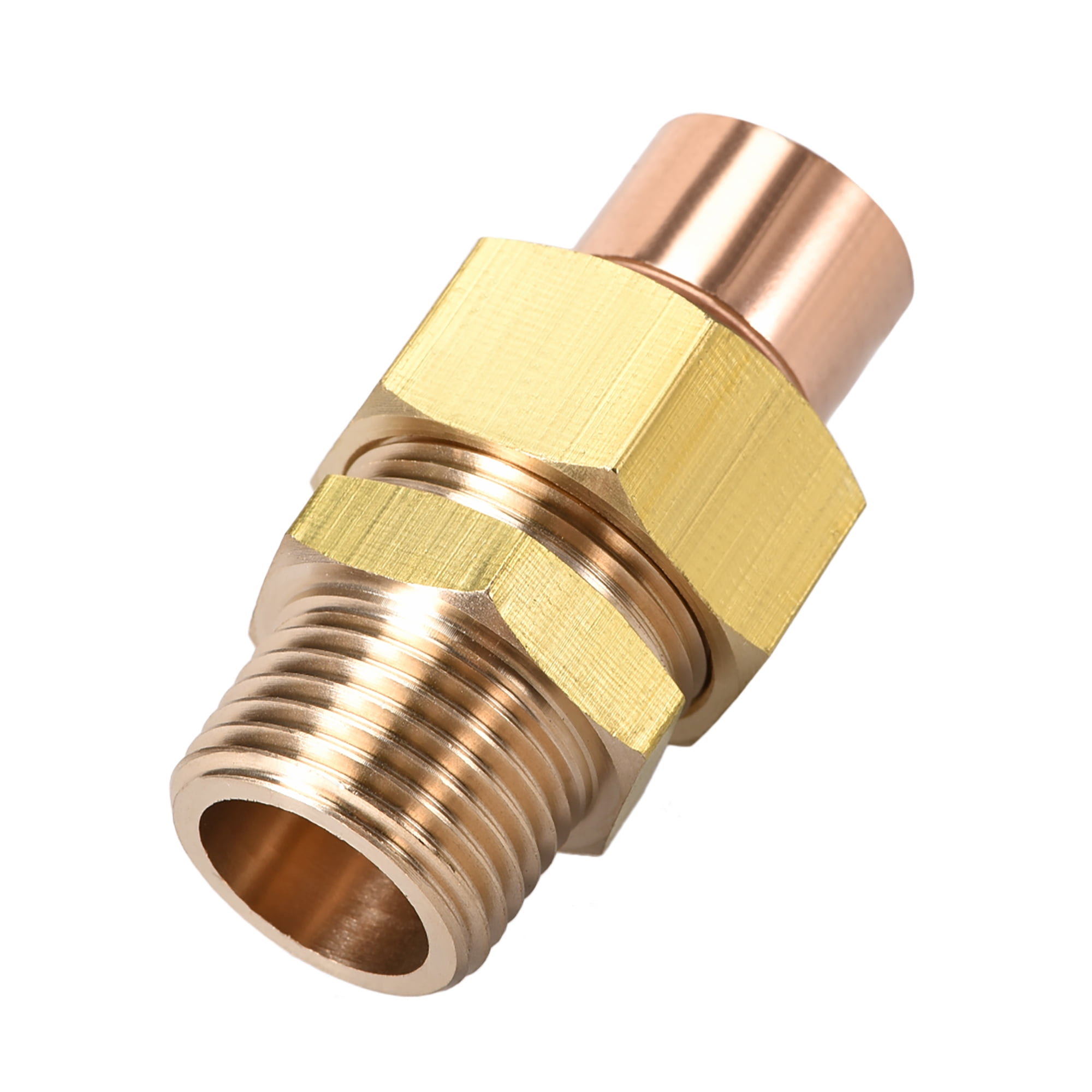 G1/2 Copper Union Fitting with Sweat Solder Joint to Male Threaded ...