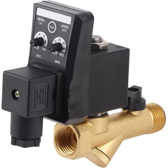 G1/2 DN15 Automatic Electronic Timed Drain Valve for Air Compressor Condensate AC230V