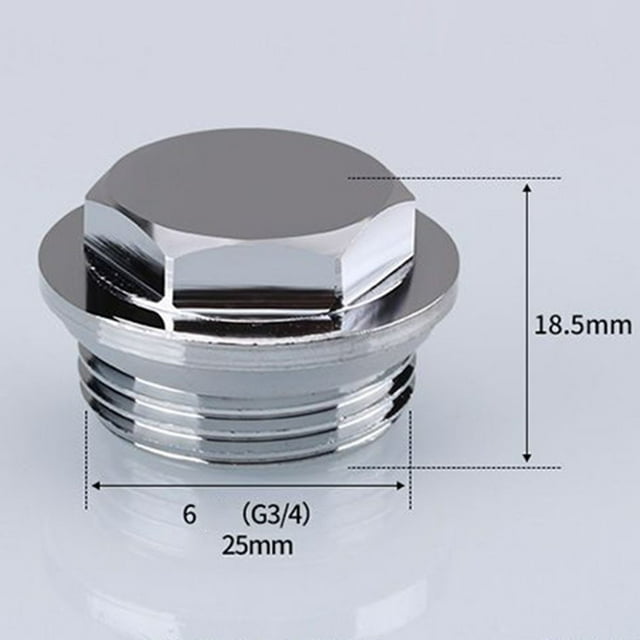 Adattatore Ottone Per Rubinetto Vasca - G1/2 G3/4 Filettatura Maschio 65mm Colore Giallo - Foto 3