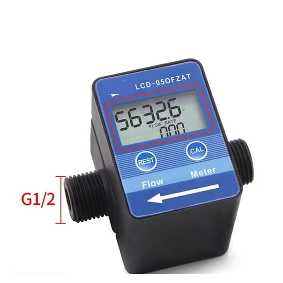 G1/2 G3/4 Inch Digital LCD Water Milk Oil Flow Sensor Meter Flowmeter Totameter Flow Measuring Instruments ,Accurate Measurement