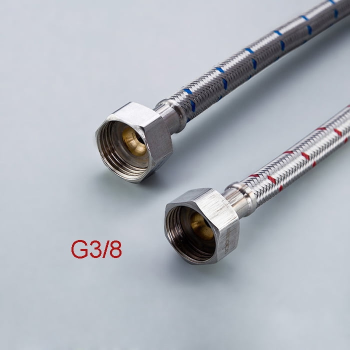 G1/2 G3/8 G9/16 1 Pair Stainless Steel Flexible Plumbing