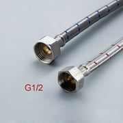 G1/2 G3/8 G9/16 1 Pair Stainless Steel Flexible Plumbing Pipes Cold Hot Mixer Faucet Water Pipe Hoses Bathroom Part 50cm