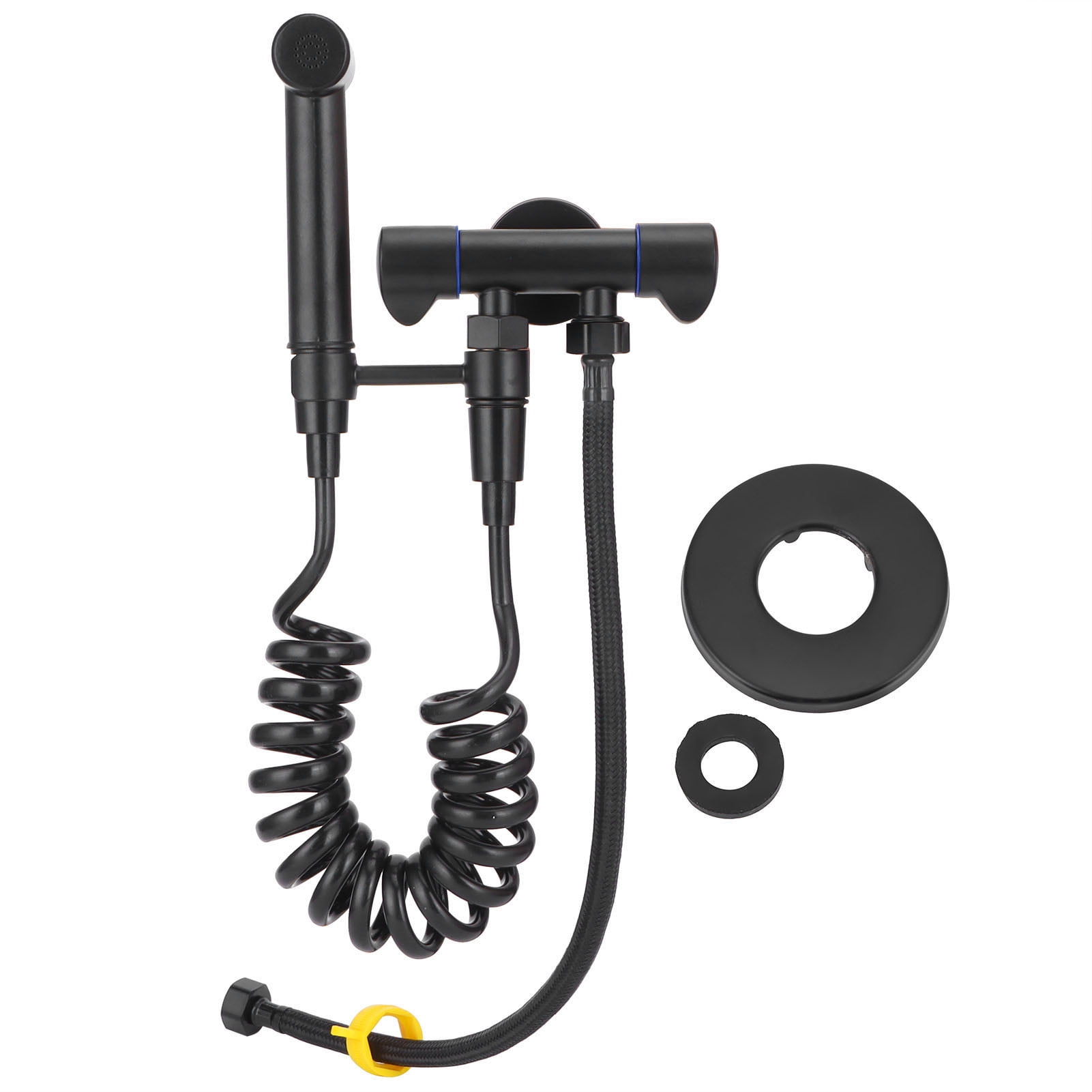 G1/2 High Pressure Bidet Sprayer 1 Into 2 Out Stainless Steel Angle Valve Bathroom Supplies