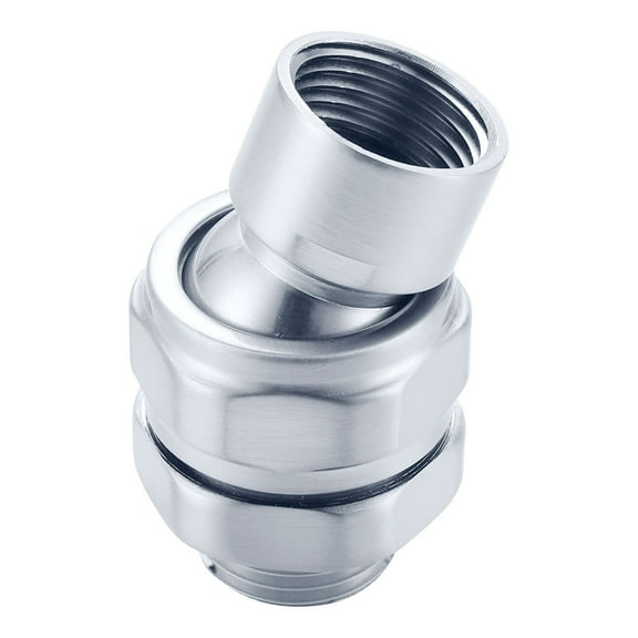 G1/2 Inch Shower Connector Joint Copper Adapter for Fixed Handheld and Rainfall Showerhead Systems Universal Bathroom Fitting