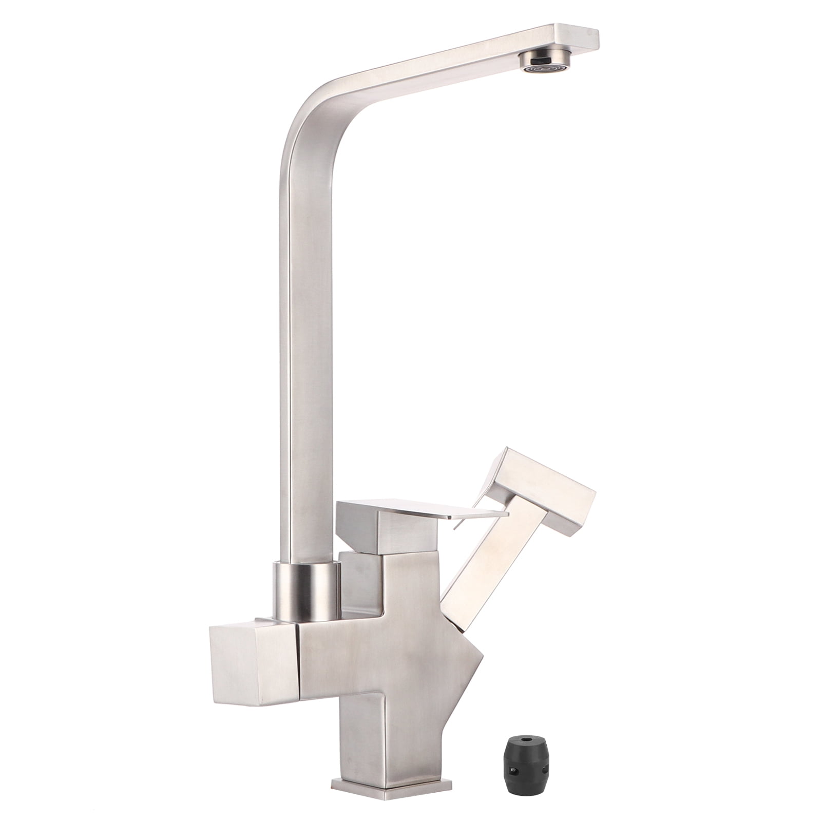 G1/2 Kitchen Faucet Hot and Cold Mixer Tap Pull Out Sprayer Stainless ...