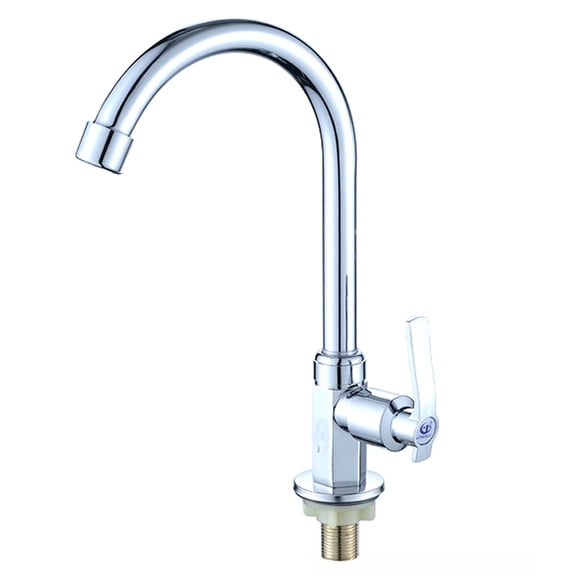 G1/2 Kitchen Faucet Single Cold Vertical Faucet Tap, Cold Only Water Kitchen Faucet Zinc Alloy Cold Water Sink Faucet For Kitchen, Outdoor, Garden - style:style3;
