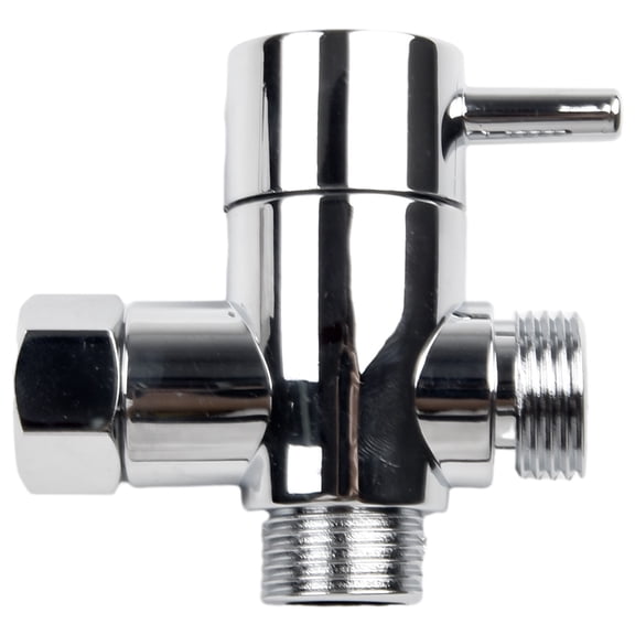 G1/2 Shower Head Diverter Valve ABS 3-Way Diverter Valve T-Adapter Converter For Hand Held Showerhead Bathroom Shower System